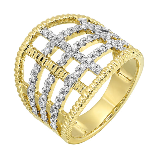 14Kt Yellow Gold Diamond 1/2Ctw Ring