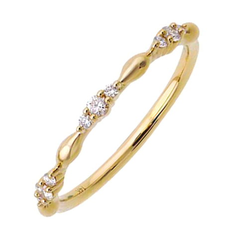 14Kt Yellow Gold Diamond 1/8Ctw Ring