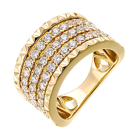 14Kt Yellow Gold Diamond 1 1/2Ctw Ring