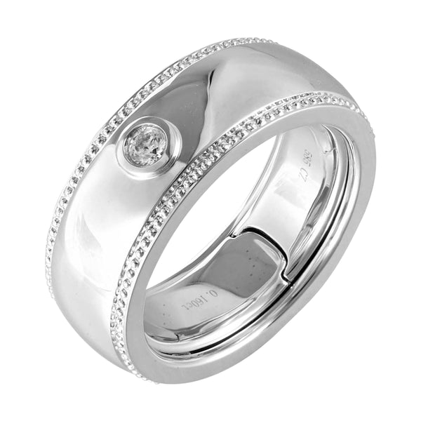 14Kt White Gold Diamond 1/12Ctw Ring