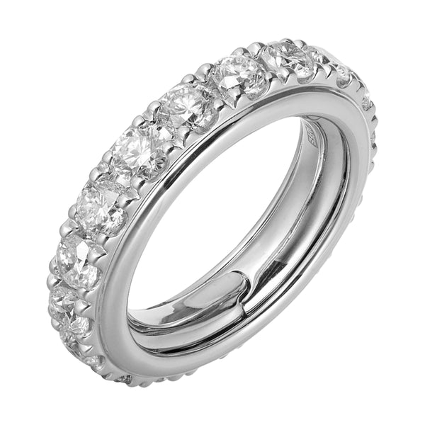 14Kt White Gold Diamond 3 3/8Ctw Ring
