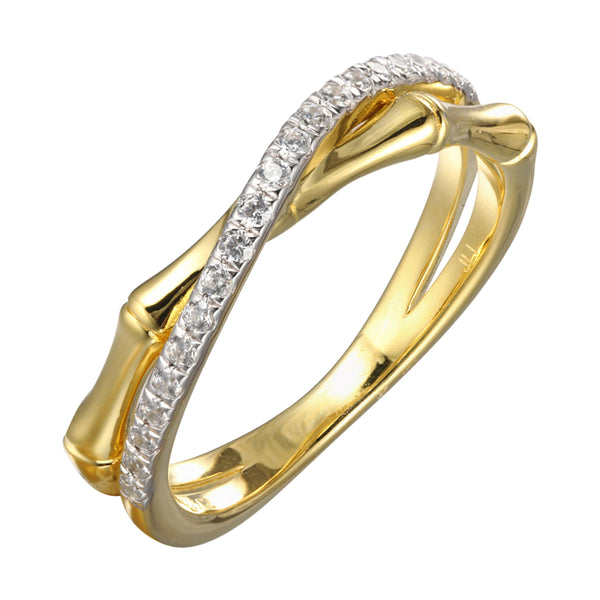 14Kt Yellow Gold Diamond 1/5Ctw Ring