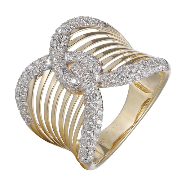 14Kt Yellow Gold Diamond 1Ctw Ring