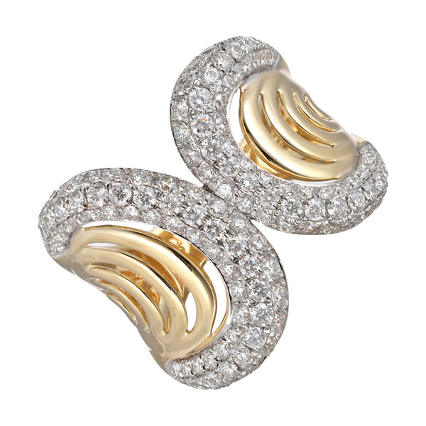 14Kt Yellow Gold Diamond 1 5/8Ctw Ring