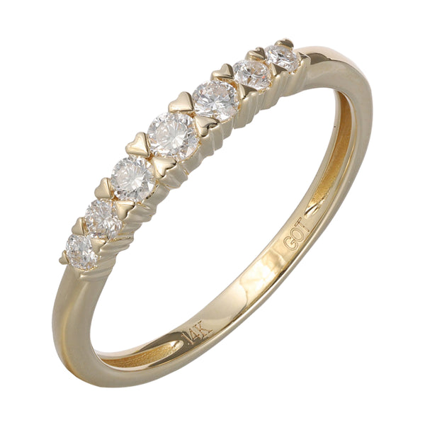 14Kt Yellow Gold Diamond 1/4Ctw Ring