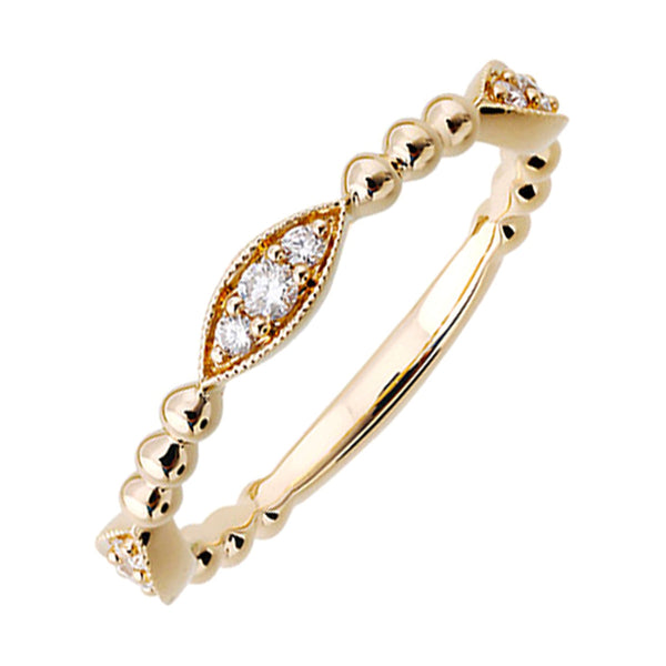 14Kt Yellow Gold Diamond 1/6Ctw Ring