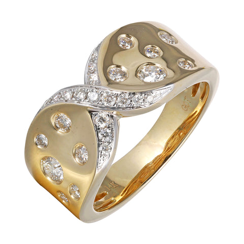 14Kt Yellow Gold Diamond 1/2Ctw Ring