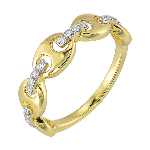 Diamond Link Ring