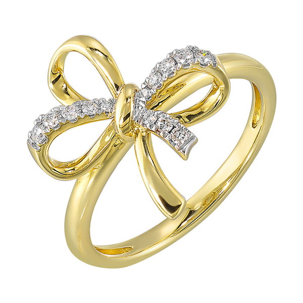 Diamond Bow Ring