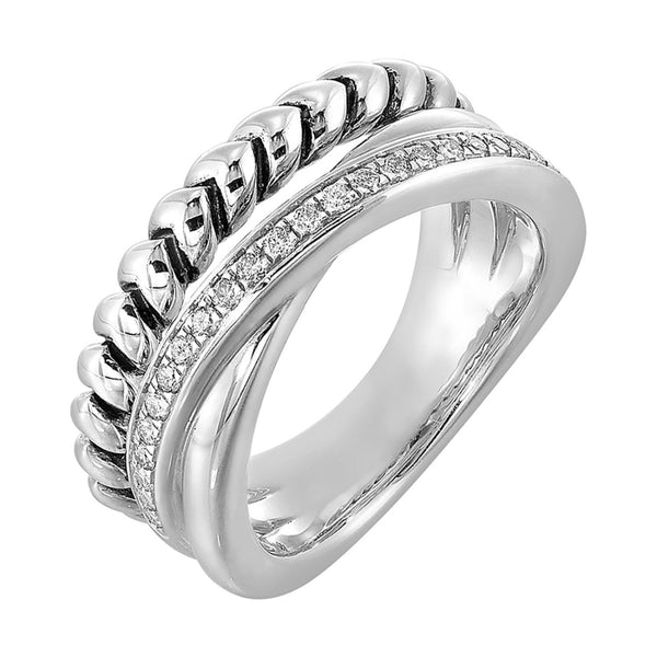 Silver Diamond Ring