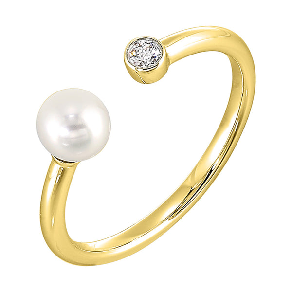 Diamond & Pearl Ring