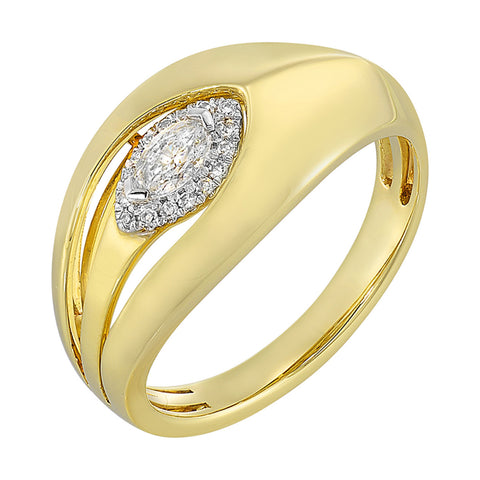 Diamond Marquise Halo Ring