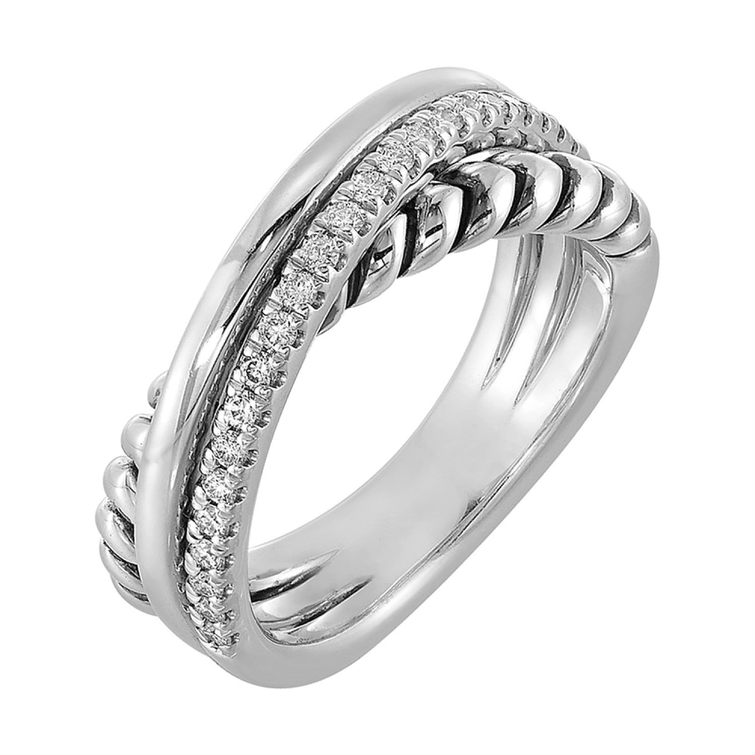 Silver Diamond Ring