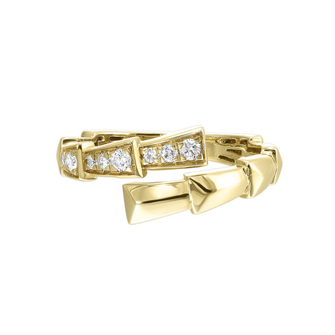 14K Yellow Gold Diamond Fashion Ring (0.20CTW)