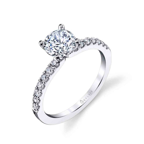 Round Cut Classic Engagement Ring - Celeste