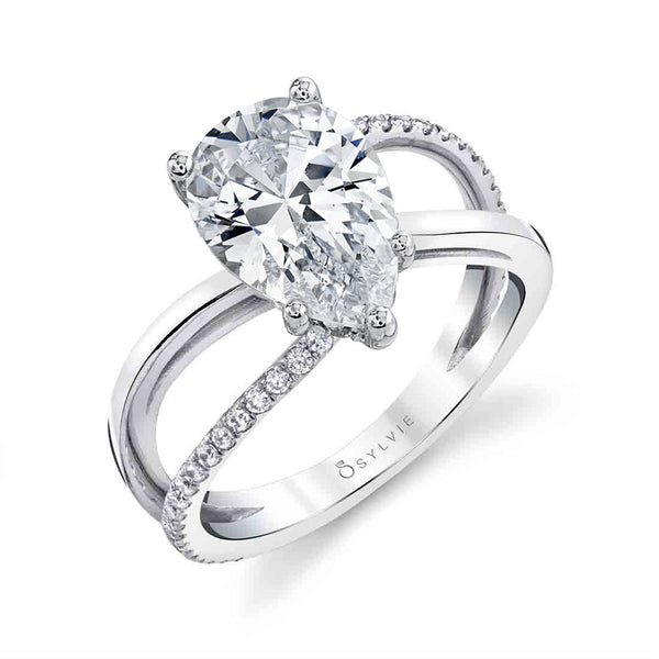 Split Band Engagement Ring - Flavia