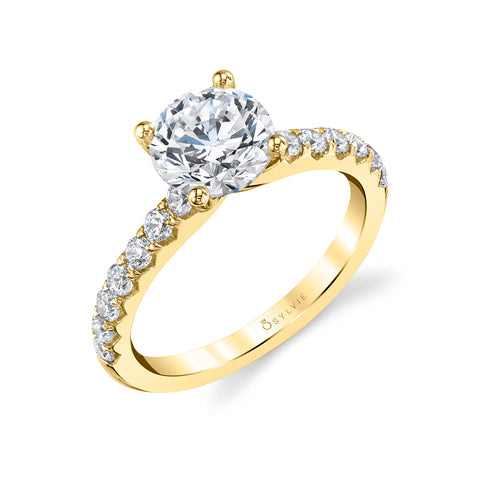 Round Cut Classic Engagement Ring - Aimee