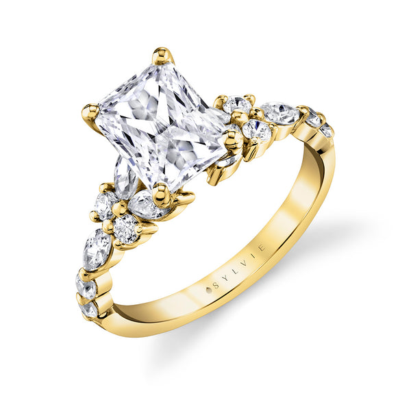 Tulira Diamond Butterfly Engagement Ring - Lilac