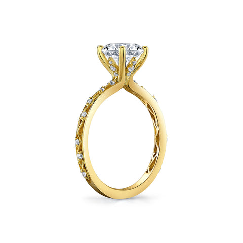 Tulira Flower and Vine Engagement Ring - Fauna