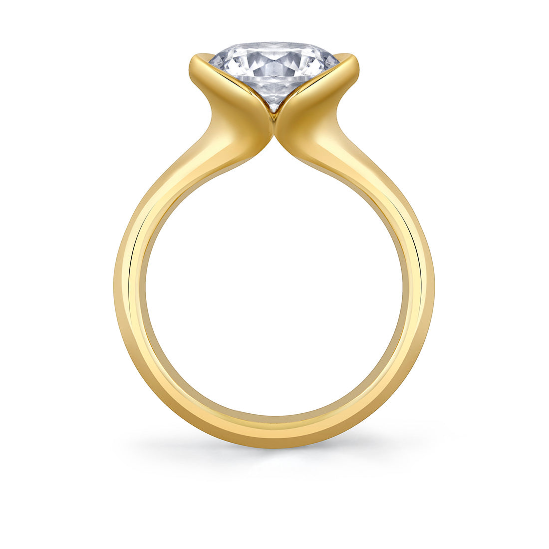Shell Auranova Solitaire Engagement Ring - Liora