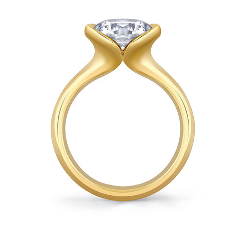 Shell Auranova Solitaire Engagement Ring - Liora