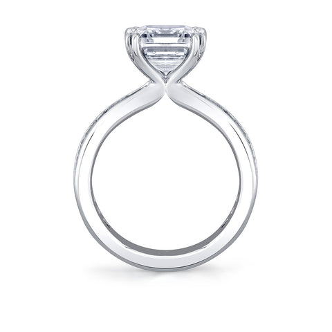 Auravie Channel Set Baguette Engagement Ring - Amren