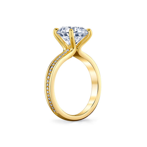 Auravie Channel Set Diamond Engagement Ring - Belen