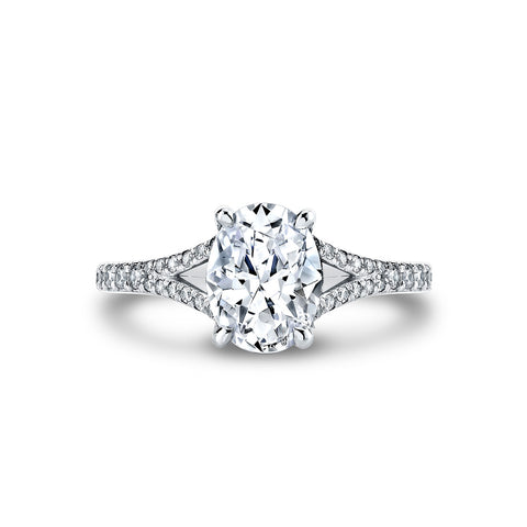 Iconelle Two Tone Shell Taper Engagement Ring - Whitney