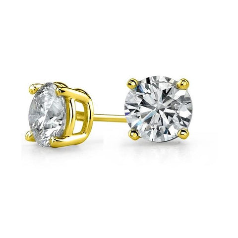 1.00 CTW Diamond Studs in 14K Yellow Gold- IDC Select Studs Collection