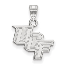 Load image into Gallery viewer, 10k White Gold LogoArt University of Central Florida U-C-F Small Pendant
