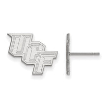 Load image into Gallery viewer, 14k White Gold LogoArt University of Central Florida U-C-F Small Post Earrings