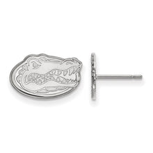 Load image into Gallery viewer, 14k White Gold LogoArt University of Florida Gator Extra Small Post Earrings