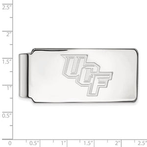 Sterling Silver Rhodium-plated LogoArt University of Central Florida U-C-F Money Clip