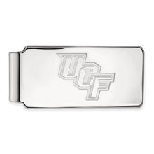 Load image into Gallery viewer, Sterling Silver Rhodium-plated LogoArt University of Central Florida U-C-F Money Clip