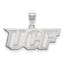 Load image into Gallery viewer, 10k White Gold LogoArt University of Central Florida U-C-F Medium Pendant