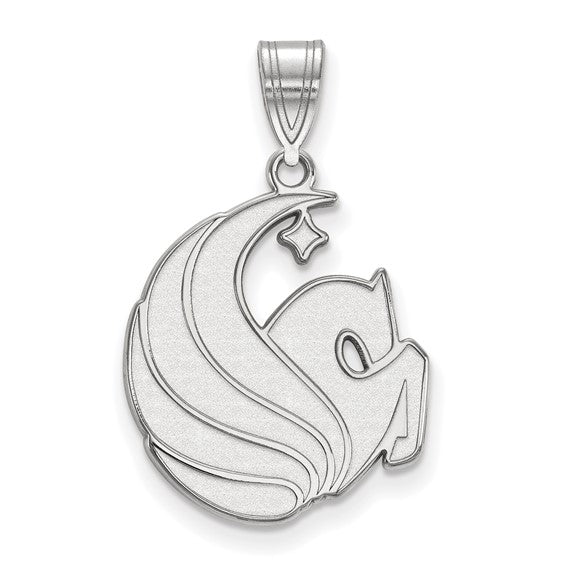 14k White Gold LogoArt University of Central Florida Pegasus Large Pendant