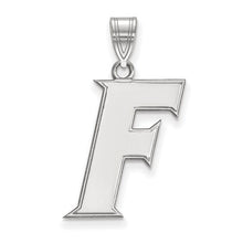 Load image into Gallery viewer, 14k White Gold LogoArt University of Florida Letter F Large Pendant