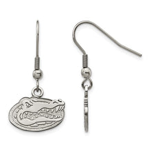 Load image into Gallery viewer, Stainless Steel LogoArt University of Florida Gator Dangle Wire Earrings