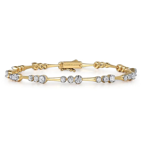 Gabriel & Co. Diamond Station Bracelet