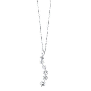 14k Journey Diamond Pendant Necklace - (0.50 CTW)
