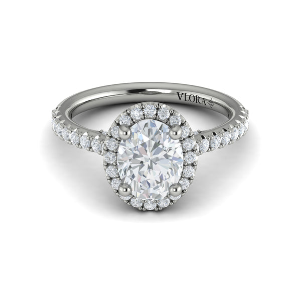 Vlora Halo Engagement Ring Setting