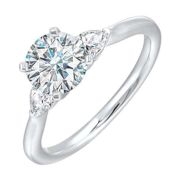 Perfect Love Round Diamond Engagement Ring