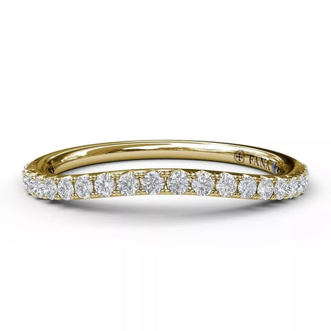 FANA Diamond Wedding Band Gold 9