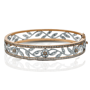 Simon G Bangle in 18k Gold with Diamonds