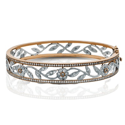 Simon G Bangle in 18k Gold with Diamonds