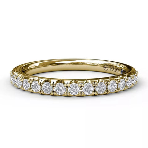 FANA Diamond Wedding Band Gold 28