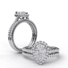 Load image into Gallery viewer, FANA Diamond Wedding Band Pear