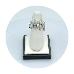 Estate Platinum Marquise & Pear Diamond Fashion Ring (3.00CTW Diamond)