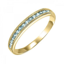 Load image into Gallery viewer, 14K Blue Topaz Stackable  Band