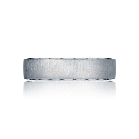 Tacori Platinum Sculpted Crescent Wedding Band